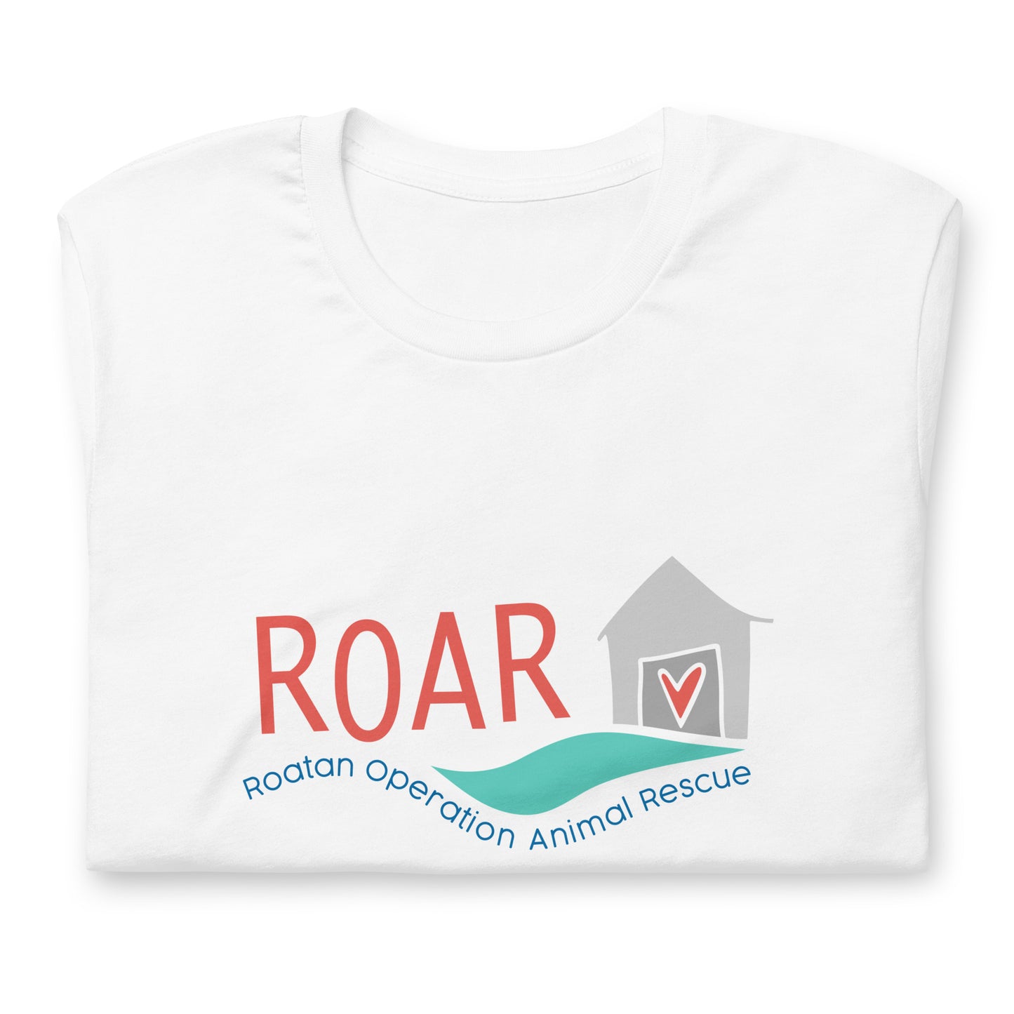 Dog House ROAR- White Unisex Tee