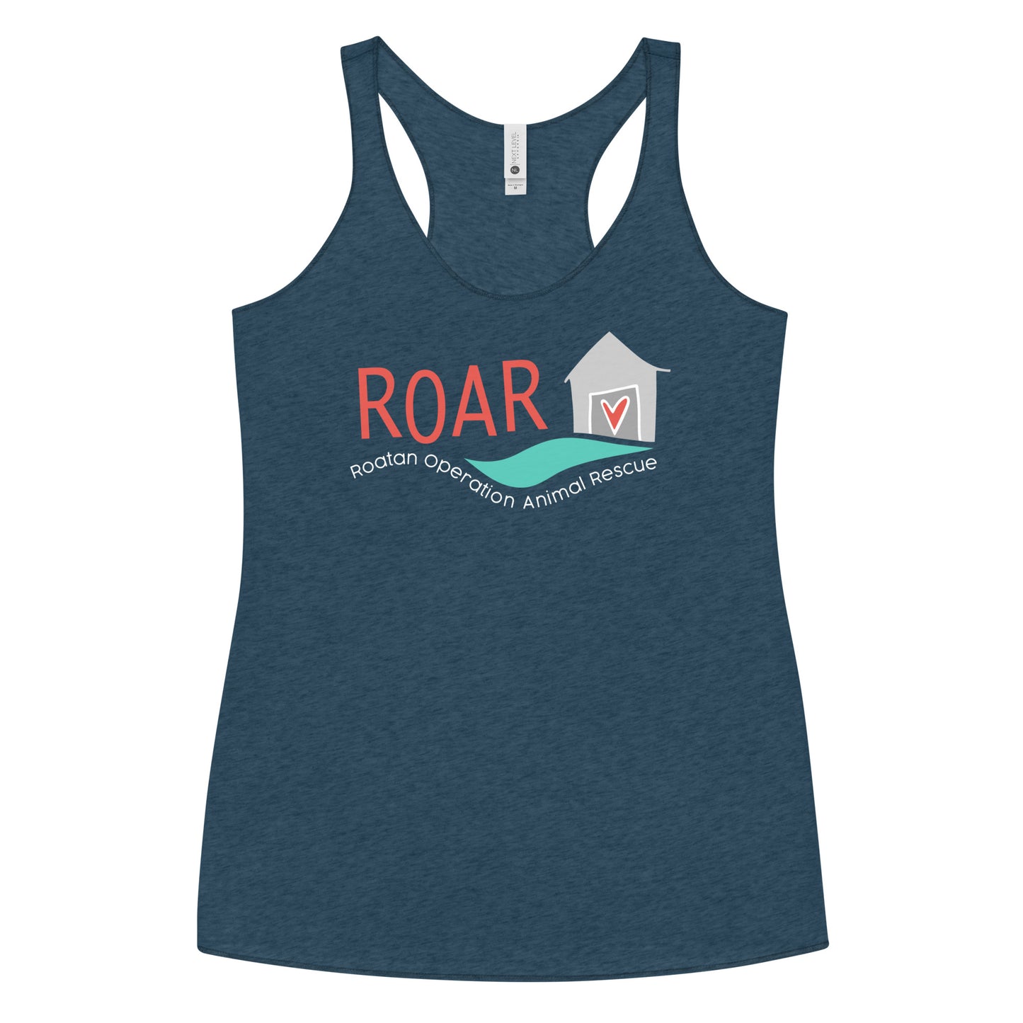 Dog House ROAR- Indigo Women's Racerback Tank