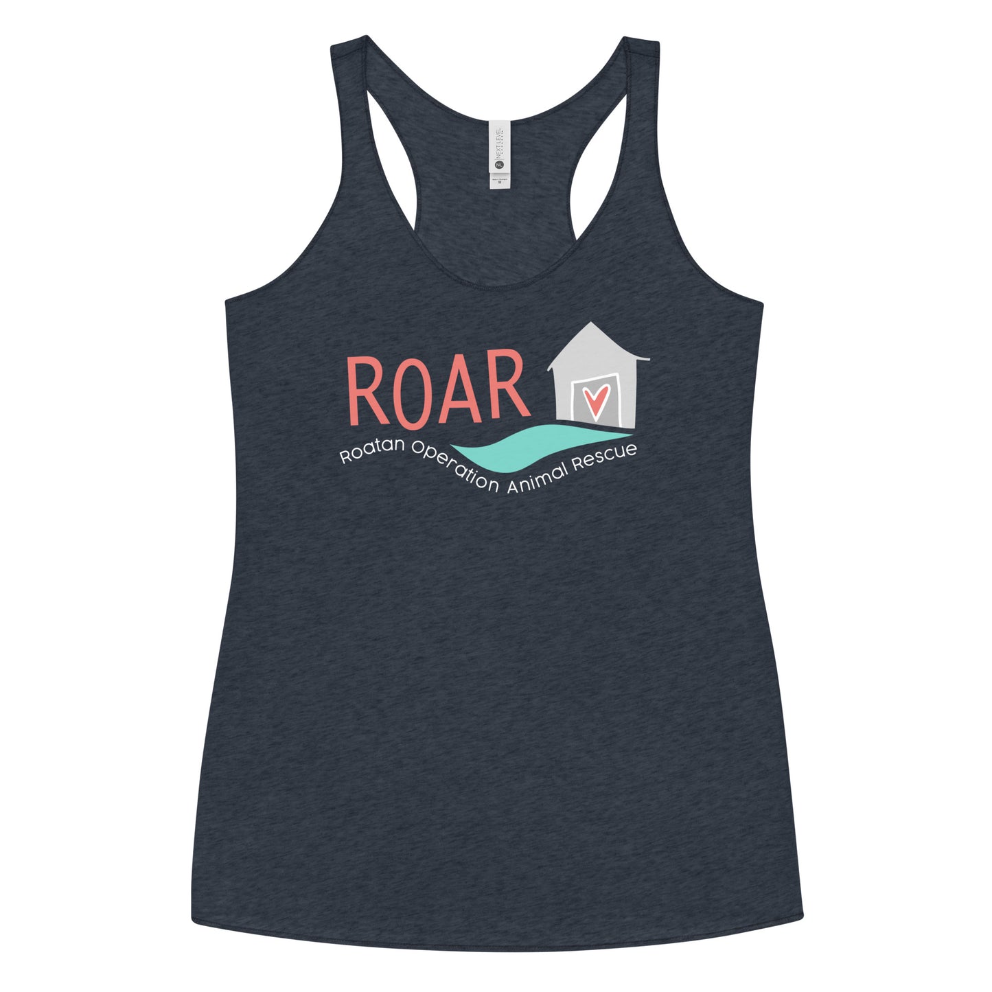 Dog House ROAR- Navy Women's Racerback Tank