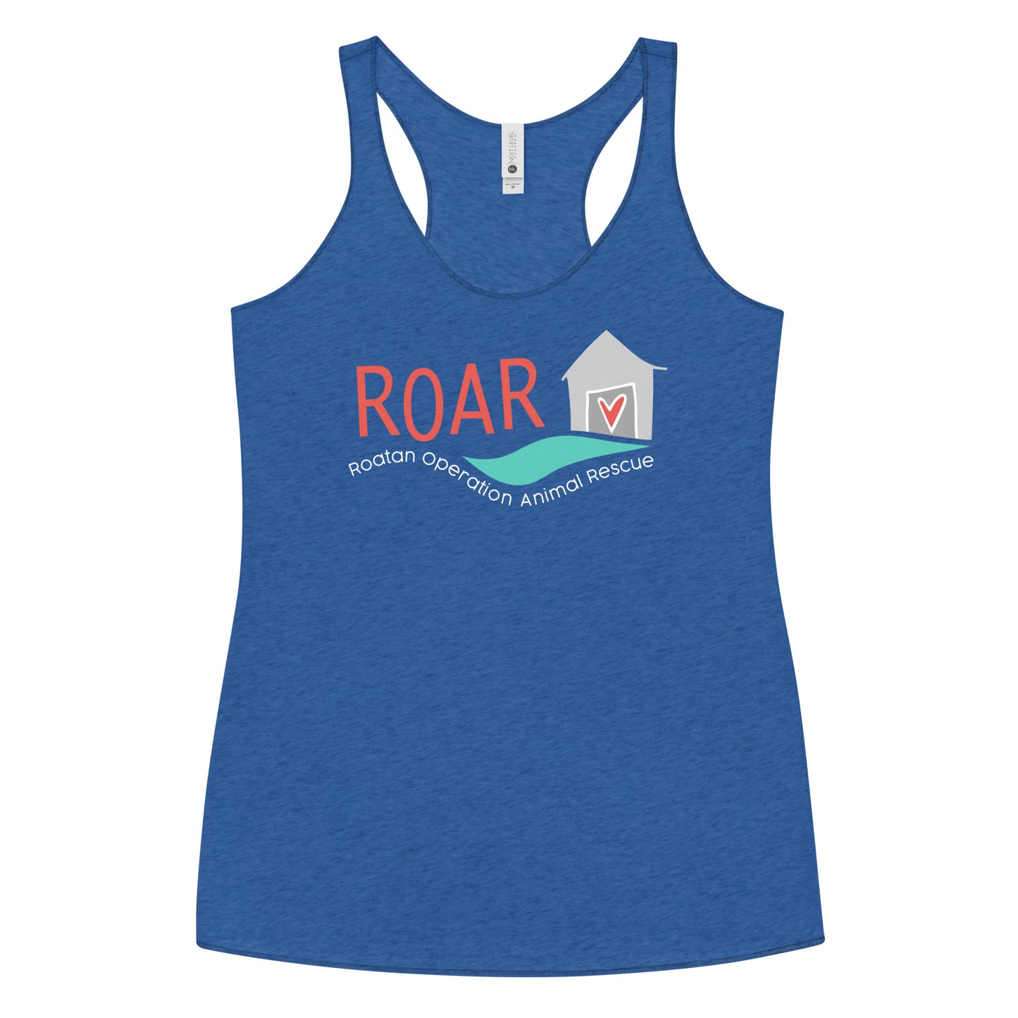 Dog House ROAR- Royal Women's Racerback Tank